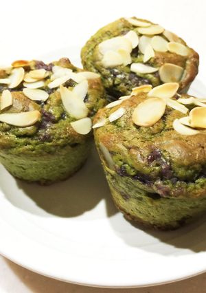 簡単！あんこ たっぷり♪抹茶マフィン-レシピのメイン写真
