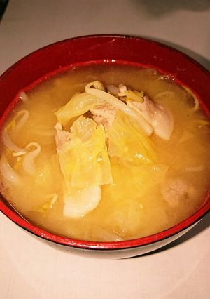 キャベツたっぷり味噌ラーメン風野菜スープ-レシピのメイン写真