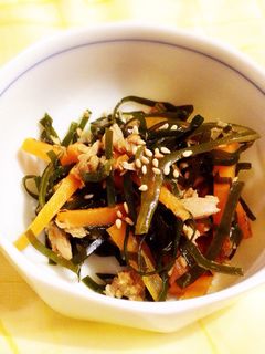 切り昆布とツナのめんつゆ炒め-レシピのメイン写真