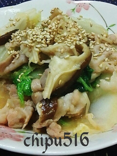 子供が喜ぶ豚バラ肉と白菜のごま味噌炒め-レシピのメイン写真