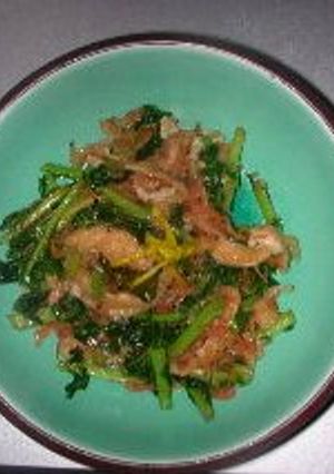 大根の葉＆油揚げ＆干し海老の炒め物-レシピのメイン写真