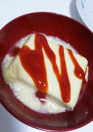 レンチン２分！洋風お豆腐夜食レシピ☆-レシピのメイン写真
