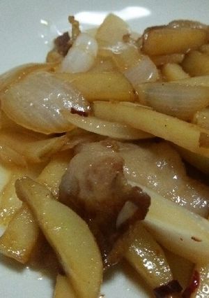 豚バラとじゃがいもの甘辛炒め-レシピのメイン写真
