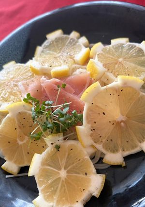 生ハムとレモンのそうめん♪-レシピのメイン写真