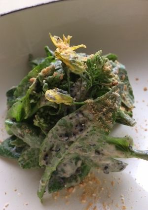 【2分で簡単！】青菜のごまマヨサラダ-レシピのメイン写真