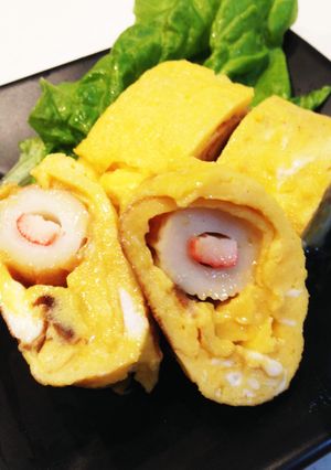 ☆お弁当に！竹輪巻き込み玉子焼き☆-レシピのメイン写真