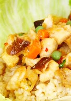 発芽玄米のレタス包みご飯-レシピのメイン写真