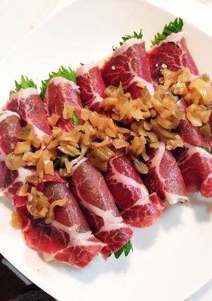 お豆腐の生ハム巻き♪搾菜ポン酢♪-レシピのメイン写真