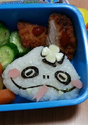 妖怪ウォッチキャラ弁～ツチノコパンダ-レシピのメイン写真