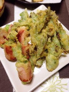 アーサイの天ぷら(子持ち高菜)-レシピのメイン写真