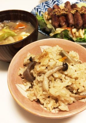 きのこの炊き込みごはん-レシピのメイン写真