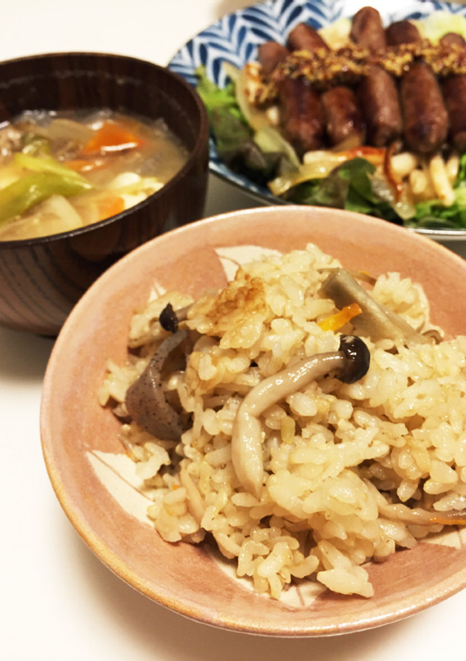きのこの炊き込みごはん-レシピのメイン写真
