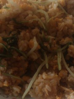 *ツナとマヨご飯の水菜炒飯*-レシピのメイン写真