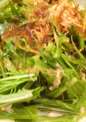 サラダ水菜だけ♪シャキシャキサラダ-レシピのメイン写真