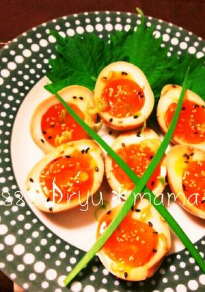 沸騰1分で放置！の半熟卵で☆コクうま味玉-レシピのメイン写真