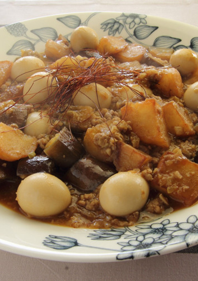 なすとうずら卵の麻婆炒め【天狗缶詰】-レシピのメイン写真