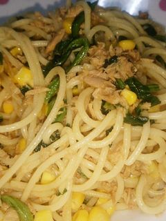 ツナマヨの和風パスタ-レシピのメイン写真