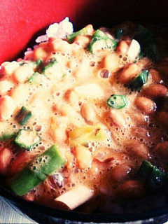 納豆たまごオクラおかかネギ丼-レシピのメイン写真