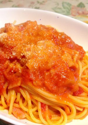 まるごと新玉ねぎのピリ辛アマトリチャーナ-レシピのメイン写真