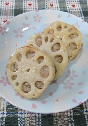 お弁当に♪レンコンの肉詰め-レシピのメイン写真