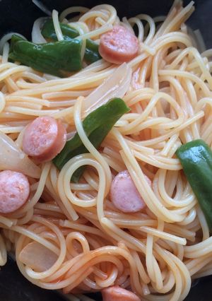 鍋で、ワンポットパスタ（ナポリタン）-レシピのメイン写真