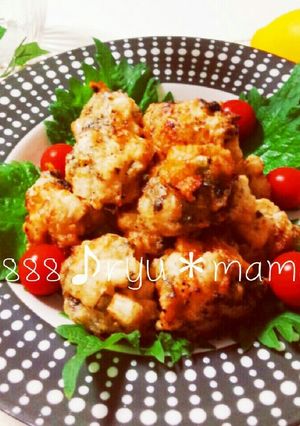 梅風味の鶏胸肉＆長芋揚げ♪-レシピのメイン写真