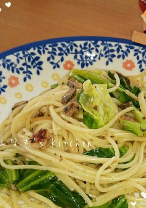 鰯と春キャベツの和風ペペロンチーノ-レシピのメイン写真