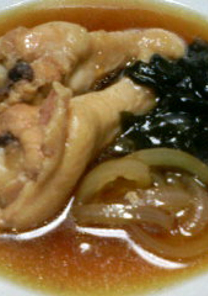 簡単☆鶏(手羽元)とわかめの和風甘辛煮-レシピのメイン写真