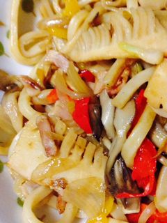 たけのこいり焼きうどん-レシピのメイン写真