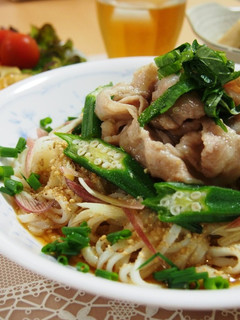 カリカリ豚バラの薬味さっぱり冷やしうどん-レシピのメイン写真