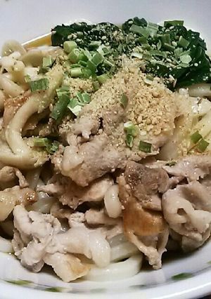 豚肉のせただけうどん♪-レシピのメイン写真