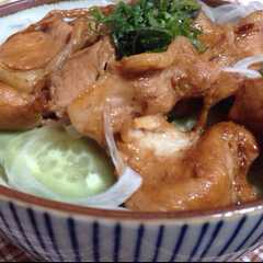 รูปของ 新玉ねぎで冷やし肉うどん