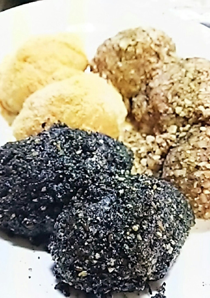 胡桃と胡麻ときな粉☆うちのおはぎ☆-レシピのメイン写真