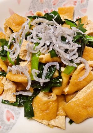 油揚げとニラで3分以内の料理♪-レシピのメイン写真