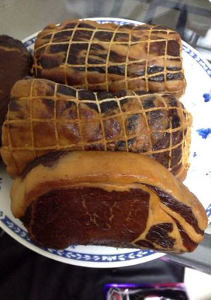 簡単！醤油で作る和風ベーコン・ロースハム-レシピのメイン写真