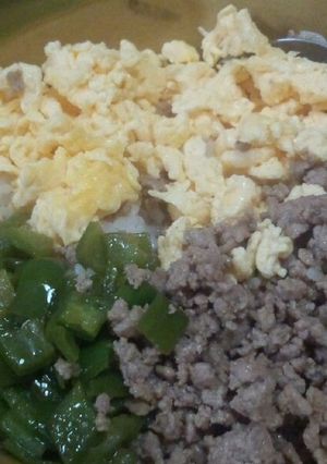 煮ない!!簡単♪お手軽三色丼-レシピのメイン写真