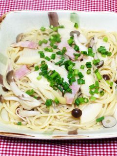 タケノコとしめじの和風パスタ-レシピのメイン写真