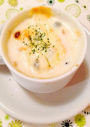 きのことじゃが芋のクリームグラタンスープ-レシピのメイン写真