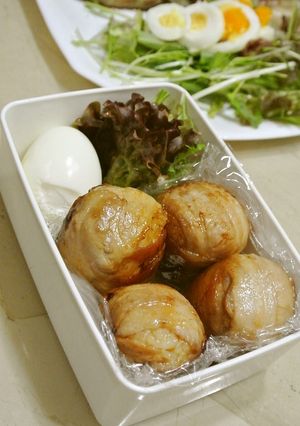 がっつり☆肉巻きお握り弁当-レシピのメイン写真