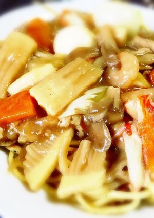 たけのこたっぷり♪ 五目あんかけ焼きそば-レシピのメイン写真