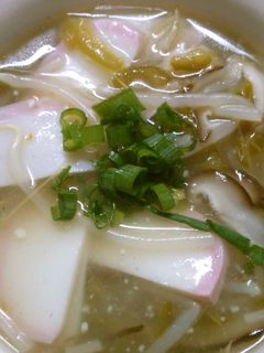 蒲鉾 もやし ピーマン とろみ中華スープ-レシピのメイン写真