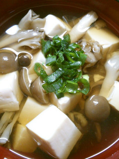 簡単 早い! 豆腐と きのこの すまし汁-レシピのメイン写真