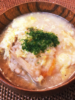 簡単◎炊き込みご飯deリメイク雑炊-レシピのメイン写真