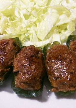 ピーマンの肉詰め-レシピのメイン写真