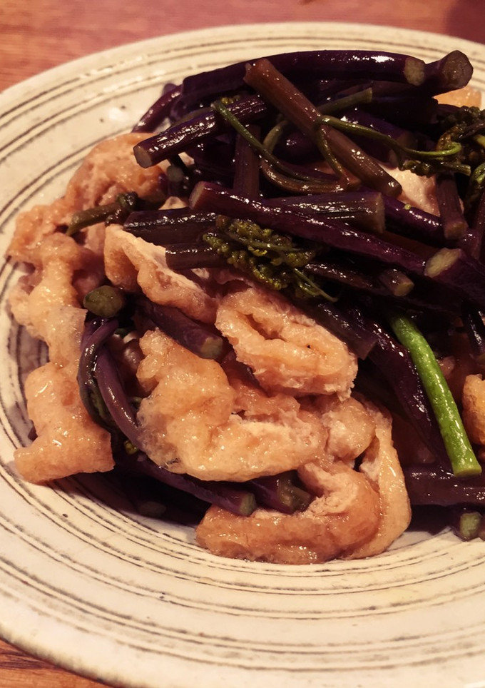 わらびと油揚げの煮物☆-レシピのメイン写真