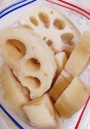 茹でないで冷凍れんこん！生のまま冷凍保存-レシピのメイン写真