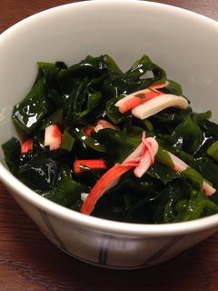 新芽ワカメとカニカマの酢の物-レシピのメイン写真