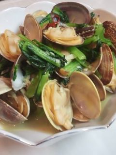 アサリと小松菜の中華風酒蒸し-レシピのメイン写真