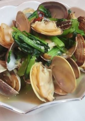 アサリと小松菜の中華風酒蒸し-レシピのメイン写真