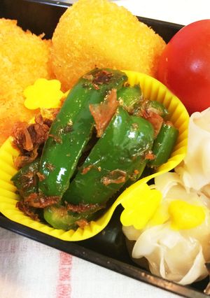 お弁当に☆ピーマンのおかか炒め-レシピのメイン写真